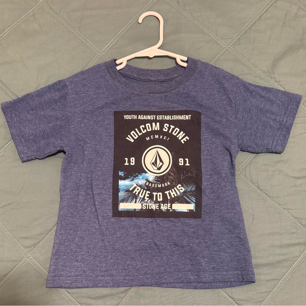 Kids Volcom Blue Graphic T-Shirt
